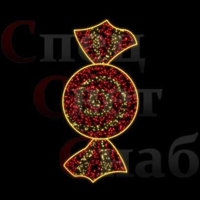 Светодиодная консоль "Конфетка" Красно-желтая