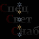 Украшение уличное Снежинки на нити 5 шт. белые/золотистые