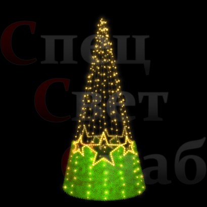 Новогодняя ель "Звездная" 4м Зеленая